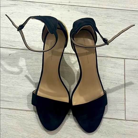 Zara Shoes Zara Black Strap Heels Poshmark